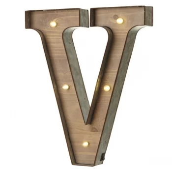 Image of V With LED Letter By Heaven Sends