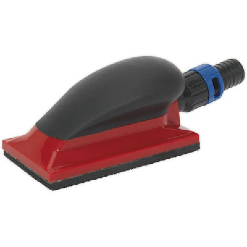 Image of Loops Dust Free Sanding Block - 70mm x 120mm - Hook and Loop Foam Pad - 20mm Outlet Multi