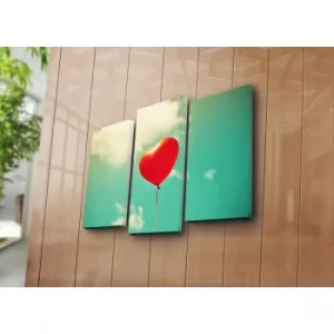 Image of 3PATK-55 Multicolor Decorative Canvas Painting (3 Pieces)