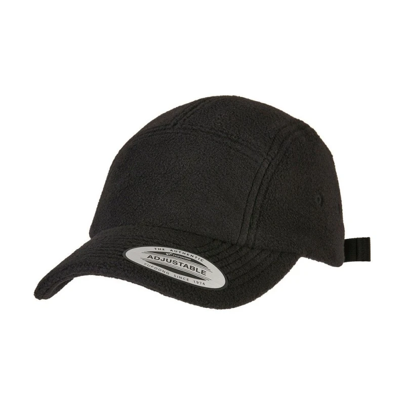 Image of Flexfit Flexfit Men Jockey Polar Fleece Cap in Black One Size Male 5063300290125