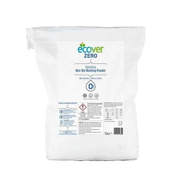 Image of Ecover Non Bio Washing Powder Zero Fragrance & Coloring 7.5Kg
