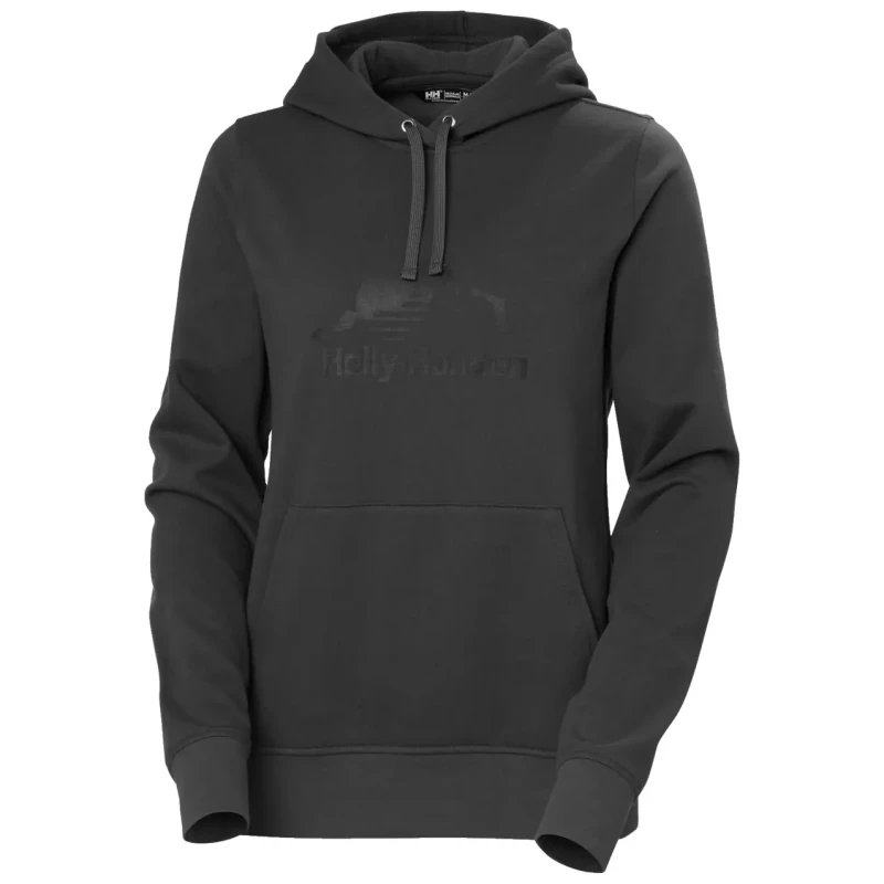Image of Womens hooded sweatshirt Helly Hansen Nord Graphic Gris Female S