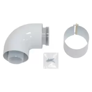 Image of Vaillant 90 Degree Boiler Flue Elbow - 504352