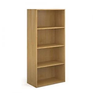 Image of Dams International Bookcase with 3 Shelves Contract 25 756 x 408 x 1630 mm Oak