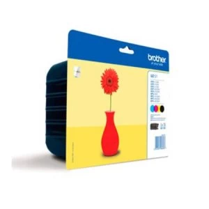 Image of Brother LC121 Black and Tri Colour Inkjet Cartridge