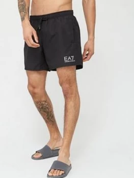 Image of Emporio Armani EA7 Core ID Logo Swim Shorts Black Size M Men