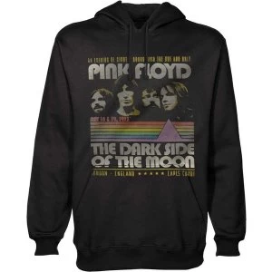 Image of Pink Floyd - Retro Stripes Mens XXX-Large Pullover Hoodie - Black