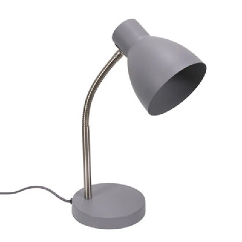 Image of ValueLights Keela Adjustable Flexi Neck Desk Table Lamp Grey