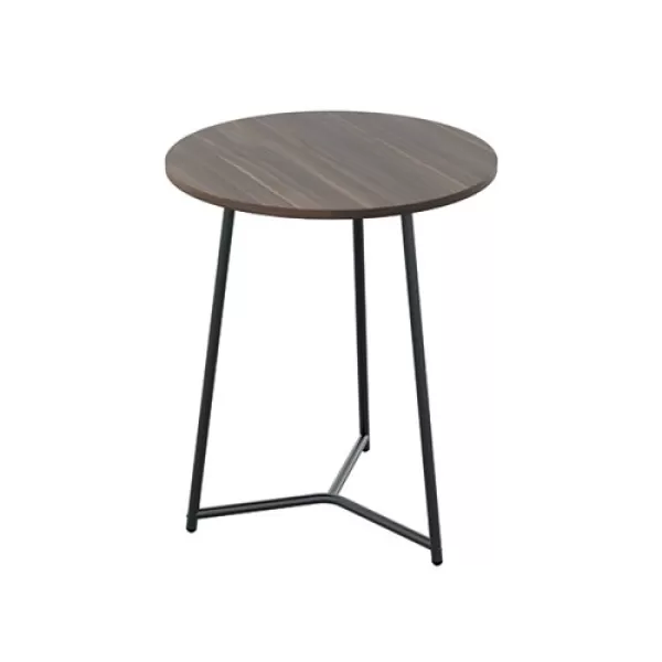Image of Jemini Trinity Mid Table 600x600x735mm Dark WalnutBlack KF823445