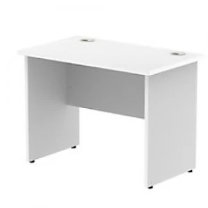 Image of Impulse 1000/800 Rectangle Panel End Leg Desk White