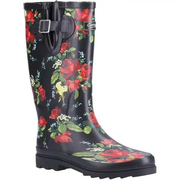 Image of Cotswold Womens Blossom Tall Wellies Wellington Boots - UK 8 Red female GDE2712RED8
