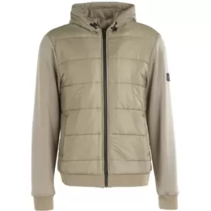 Image of Barbour International Track Quilted Sweatshirt - Green