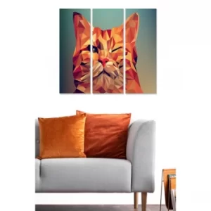 Image of MDF3295856 Multicolor Decorative MDF Painting (3 Pieces)