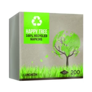 Image of Luncheon Ultra Ply Happy Tree 8-Fold Napkins (Pack of 200) 3318RCHT