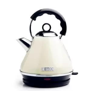 Image of Haden Boston 1.7L Cordless Pyramid Kettle 188106 in Cream