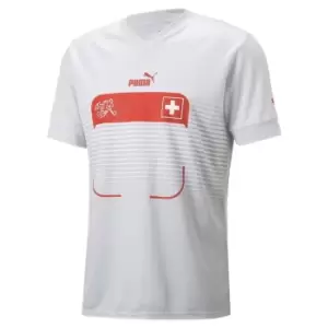 Image of Puma Switzerland Away Shirt 2022 2023 Adults - White