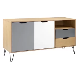 Image of Bergen Sideboard Brown/White/Grey