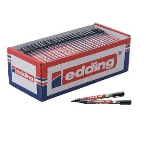 Image of Edding 361 Drywipe Marker Black Pack of 200 CP40