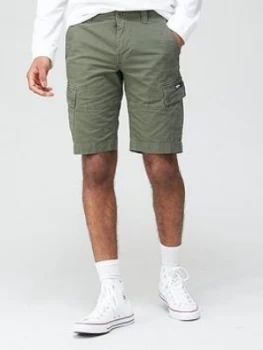 Image of Superdry Core Cargo Shorts - Olive, Olive Size M Men