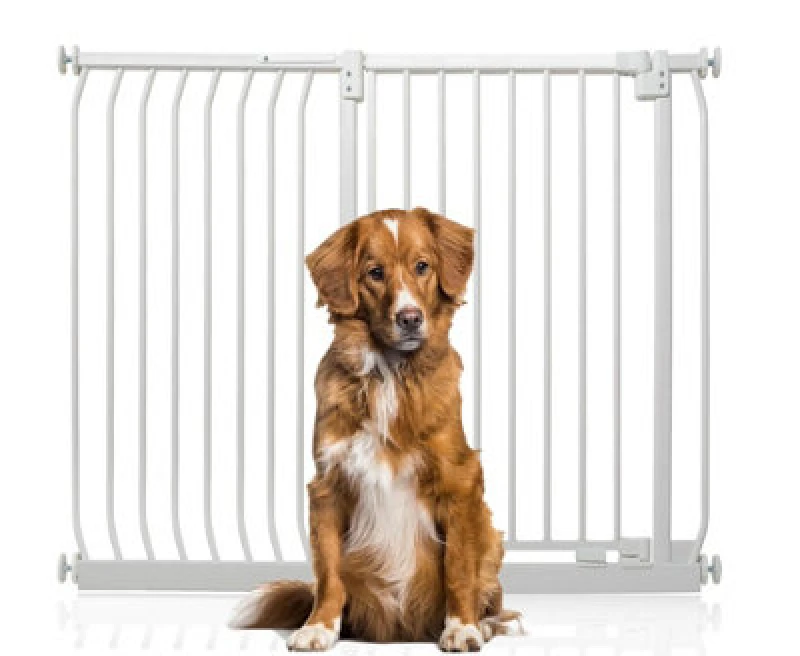 Image of Bettacare Extra Tall Elite Dog Gate, 125Cm - 134Cm, Matt White, Extra Tall 96.8Cm In Height, Pressure Fit Pet Gate