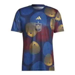 Image of 2022-2023 Spain Pre-Match Shirt (Navy)