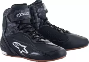 Image of Alpinestars Faster 3 Motorcycle Shoes, black-grey, Size 42 43, black-grey, Size 42 43