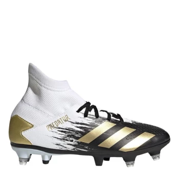 Image of adidas Predator 20.3 Junior SG Football Boots - White/MetGold