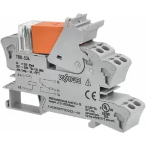 Image of Wago - 788-304 24VDC 16A spdt-co din Rail Mountable Relay Module