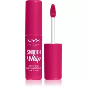 Image of NYX Professional Makeup Smooth Whip Matte Lip Cream Velvet Lipstick with Smoothing Effect Shade 09 Bday Frosting 4 ml
