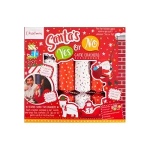 Image of The Spirit Of Christmas Pk6 Yes or No Game Crackers - Red