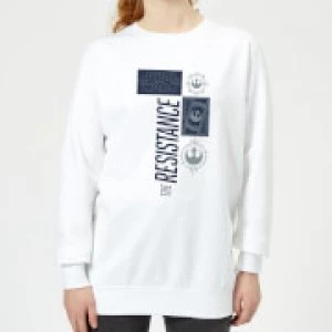 Image of Star Wars The Resistance White Womens Sweatshirt - White - M
