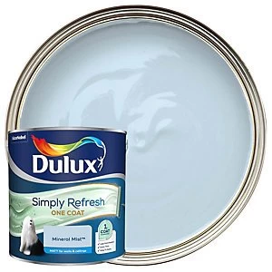 Image of Dulux Simply Refresh One Coat Mineral Mist Matt Emulsion Paint 2.5L
