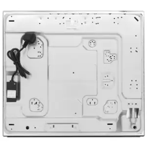Image of Montpellier MGH61BG 60cm 4 Burner Gas Hob on Black Glass Cast Iron Sup
