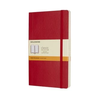 Image of Moleskine Large Ruled Soft Cover Notebook - Scarlet Red