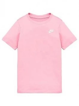 Image of Nike Nsw Childrens Futura Embroidered T-Shirt - Pink