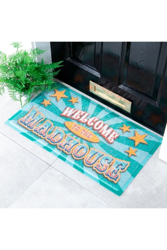 Image of Native Natural Welcome To The Madhouse Doormat (70 X 40Cm)