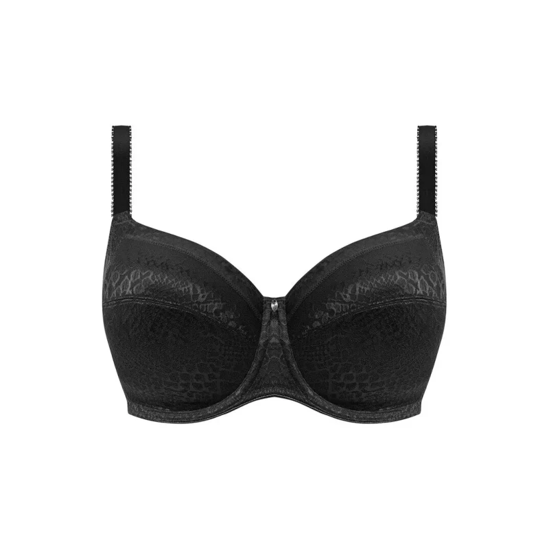 Image of Fantasie Womens underwired side-reinforced bra Fantasie Envisage Noir Female 80D