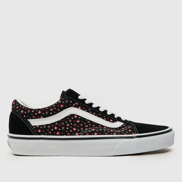 Image of Vans old skool trainers in Black multi