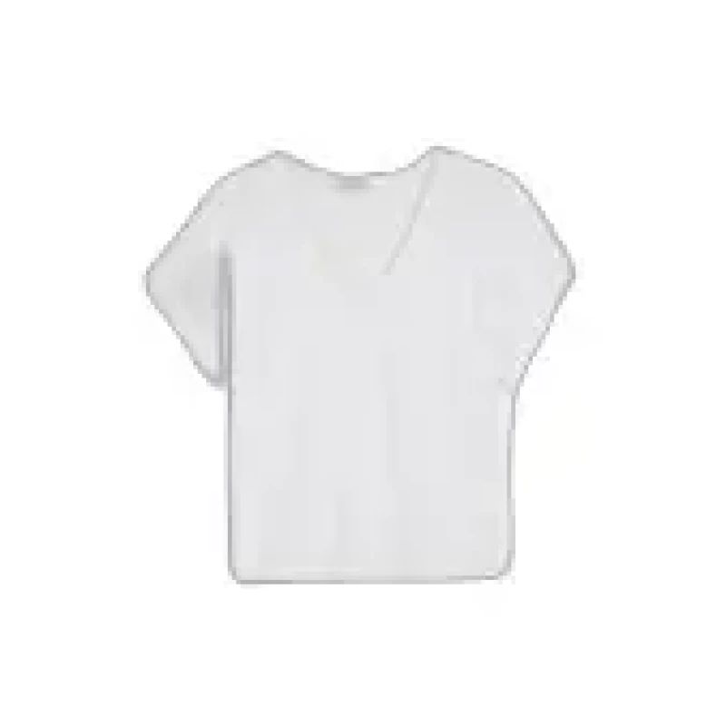 Image of Marc O'Polo Womens V-neck T-Shirt Marc O'Polo Blanc Female S