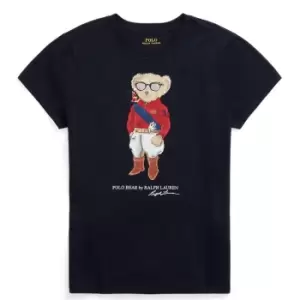 Image of Polo Ralph Lauren Jockey Polo Bear T-Shirt - Blue