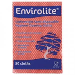 Image of Envirolite Lightweight 290x360mm Red All Purpose Cloths ELF1000S
