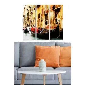 Image of MDFFTR1024 Multicolor Decorative MDF Painting (3 Pieces)