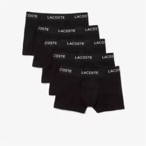 Image of Lacoste 5 Pack Trunks - Black