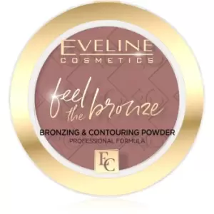 Image of Eveline Cosmetics Feel The Bronze bronzing and contouring powder shade 02 Chocolate Cake 4 g