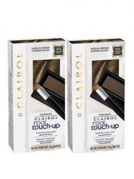 Image of Clairol Clairol Hair Dye 2.1G Root Touch Up Concealing Powder Medium Brown Duo