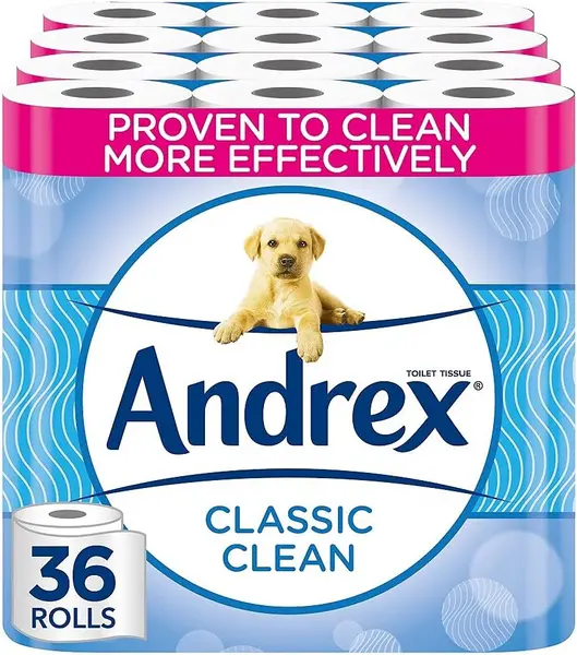 Image of Andrex Classic Clean 36 Toilet Rolls
