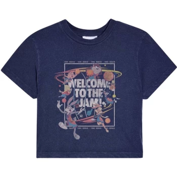 Image of Space Jam 2 - Welcome To The Jam Womens Medium T-Shirt - Blue