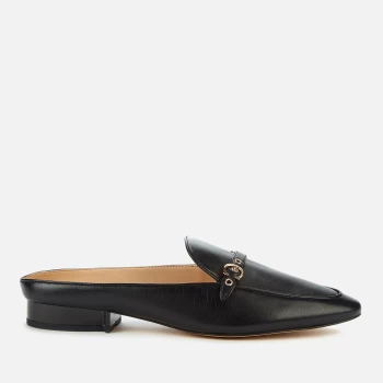 Image of Coach Womens Irene Leather Mule Loafers - Black - UK 5