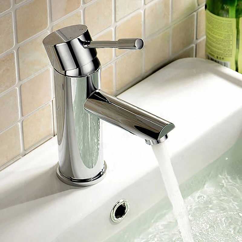 Image of NES HOME Blossom Contemporary Basin Sink Mono Mixer Tap & Waste 7302B+WST