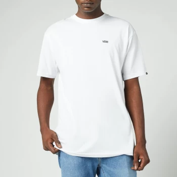 Image of Vans Mens Chest Logo T-Shirt - White/Black - XXL